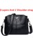 3 Katman Siyah Stil Kadın Nakış Tote Çanta Yüksek Li Deri Bayan Çanta Kadın Omuz Çantası Kadınlar Için Küçük Crossbody Çanta Ana Kesesi (Yurt Dışından) 1