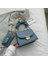 Mavi Stil 19CMX14CMX8CM Bez Çantalar Süper Mını Pu Deri Crossbody Omuz Çantaları Womeain Tasarım Için Lüks El Çantası Kadın Cüzdan ile Seyahat (Yurt Dışından) 1
