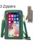 Koyu Yeşil Stil Dokunmatik Cep Telefonu Omuz Çantaları Kadın Çok Fonksiyonlu Cep Mini Crossbody Çanta Kart Çanta Bayanlar Küçük Kadın Messenger Çanta (Yurt Dışından) 1
