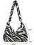 Zebra Desen Stili Fluffy Plush Bags For Women Female Handbags Large Capacity Tote Ladies Shoulder Messenger Bag Simple Animal Printed Cheap Bags (Yurt Dışından) 1