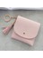 Pembe Stil Cüzdanlar Kadın Bozuk Para Cüzdanı Bayanlar Pu Deri Püskül ve Metal Yüzük Debriyaj Anahtarlık Ince Anahtar Çanta Kart Sahipleri Mini Kılıf (Yurt Dışından) 1