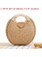 Hakia Stili Moda Hasır Dokuma Rattan Çanta Kadın Çanta Yuvarlak Zincir Hasır Omuz Çantası Wome Bohemia Boho Çanta Için Crossbody Çanta (Yurt Dışından) 1
