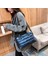 L-Siyah Tarzı Kış Naylon Moda Kapitone Kafes Dokuma Pamuk Yastıklı Büyük Kapasiteli Omuzdan Askili Çanta Kadınlar Için Örgü Çanta Crossbody Çanta (Yurt Dışından) 2