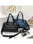 L-Siyah Tarzı Kış Naylon Moda Kapitone Kafes Dokuma Pamuk Yastıklı Büyük Kapasiteli Omuzdan Askili Çanta Kadınlar Için Örgü Çanta Crossbody Çanta (Yurt Dışından) 5