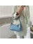 Siyah Stil 22X8X14CM Yumuşak Pu Deri Kadın Mor Koltukaltı Çanta Retro Düz Renk Bayan Hobos Çanta Moda Tasarımı Kız Küçük Omuz Çantaları (Yurt Dışından) 3