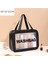 Large Black A Style Fudeam Pu Kadın Seyahat Saklama Çantası Tuvalet Organize Su Geçirmez Pvc Kozmetik Çantası Taşınabilir Şeffaf Makyaj Çantası Kadın Yıkama Torbası (Yurt Dışından) 1