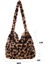 Haki Leopar Baskı Stili Fluffy Plush Bags For Women Female Handbags Large Capacity Tote Ladies Shoulder Messenger Bag Simple Animal Printed Cheap Bags (Yurt Dışından) 1