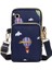 Dark Blue1 Style 18CM 10CM 8cm 2021 Moda Kore Spor Kol Çantası Eğlence Tek Eğimli Çapraz Çanta Cep Kadın Kanvas Çanta Yeni Cep Telefonu Tek Omuz Çantası (Yurt Dışından) 1