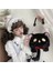 No.7 Tarzı Kadın Lolita Peluş Kedi Messenger Çanta Kadın Ins Vahşi Sevimli Kız Kalp Zincir Omuz Çantası (Yurt Dışından) 1