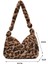 Kahverengi Leopar Tarzı Fluffy Plush Bags For Women Female Handbags Large Capacity Tote Ladies Shoulder Messenger Bag Simple Animal Printed Cheap Bags (Yurt Dışından) 1