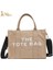 Haki Stili 32CM-15CM-26CM Moda Tasarımcıları Edebi Mektup Baskı Kadın Bez Çanta Kadın Büyük Kapasiteli Tuval Omuz Kadın Çapraz Alışveriş Çantası (Yurt Dışından) 1