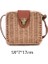 No.9 Tarzı Gusure Vintage El Yapımı Crossbody Kadın Çantası Yuvarlak Plaj Daire Kamış Örgü Çanta Küçük Omuz Çantaları Bohem Çanta Seyahat Stilleri (Yurt Dışından) 1