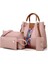 Pembe Stil Yeni Stil Tüm Maç Kadın Messenger Çanta Dört Bir Set Çanta Omuz Çantaları Moda Kompozit Çantalar (Yurt Dışından) 1