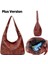 Artı Siyah Stil Claolid Tote Çanta Kadın Yumuşak Pu Deri Omuz Çantası Kadın Vintage Hobi Çanta Kadın Kolu Çanta Kadın Crossbody Çanta (Yurt Dışından) 3