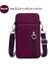 Küçük Mor Tarzı Mini Cep Telefonu Çantası Kadın Çantası Crossbody Omuz Askısı Postacı Çantaları Çok Kartlı Sikke Cüzdan Çanta Çantalar Kadınlar Için Kılıf (Yurt Dışından) 1