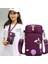 Küçük Mor Tarzı Mini Cep Telefonu Çantası Kadın Çantası Crossbody Omuz Askısı Postacı Çantaları Çok Kartlı Sikke Cüzdan Çanta Çantalar Kadınlar Için Kılıf (Yurt Dışından) 3