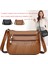 Bir Stil Women Leather Shoulder Bag Multi-Pocket Mother Female Zipper Crossbody Handbags Fashion Exquisite Shopping Bag (Yurt Dışından) 5
