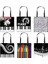 STDMUSICP09 Stili 34CMX34CM Piyano Müzik Not Baskı Tote Çanta Moda Kadın Çanta Kız Seyahat Bayanlar Için Omuz Saklama Torbaları Alışveriş Çantası (Yurt Dışından) 2