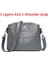 3 Katman Gri Stili Yüksek Li Yumuşak Pu Deri Omuz Crossbody Çanta Wome Için Yeni Lüks Çanta Kadın Çanta Tasarımcısı Messenger Çanta Kesesi (Yurt Dışından) 1