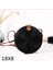 SIYAH18X8 Tarzı Dokuma Kamış Örgü Çanta Yuvarlak Hasır Omuz Çantası Küçük Plaj Çantaları Kadın Yaz Hollow El Yapımı Messenger Crossbody Çanta (Yurt Dışından) 1