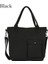A-Siyah Stil Lıtthıng Su Geçirmez Kadın Naylon Çanta Omuz Çantası Rahat Büyük Kapasiteli Tote Çanta Crossbody Çanta Kadın Çantası Bolso Mujer (Yurt Dışından) 1
