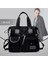 A-Siyah Stil Lıtthıng Su Geçirmez Kadın Naylon Çanta Omuz Çantası Rahat Büyük Kapasiteli Tote Çanta Crossbody Çanta Kadın Çantası Bolso Mujer (Yurt Dışından) 4
