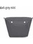 Dark Grey Mini Style Tanqu New Waterproof Inner Bag Organizer Insert Zipper Pocket For Classic Mini Obag Canvas Material For O Bag (Yurt Dışından) 1