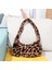 Leopar Tarzı Peluş Tote Çanta Wome Moda Inek Baskı Omuz Çantası Leopar Baskı Yumuşak Peluş Çanta Kadın Kış Messenger Çanta (Yurt Dışından) 1