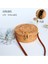 XIAOHUDIE18X8CM Tarzı Dokuma Kamış Örgü Çanta Yuvarlak Hasır Omuz Çantası Küçük Plaj Çantaları Kadın Yaz Hollow El Yapımı Messenger Crossbody Çanta (Yurt Dışından) 1
