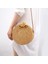 No.5 Tarzı 2020 Yeni Bali Vintage El Yapımı Crossbody Deri Çanta Yuvarlak Plaj Çantası Kızlar Daire Kamış Örgü Çanta Küçük Bohem Omuzdan Askili Çanta Kadın (Yurt Dışından) 3