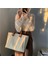 Beyaz Zincir Yok 37X31X15CM Kadın Kanvas Çantalar Büyük Omuz Çantaları Bayan Tasarımcı Bez Çantalar Bayan Günlük Çantalar Bolsa Feminina Ana Kese Femme (Yurt Dışından) 3