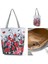 1162C Stili Miyahouse Renkli Çiçek ve Kuş Baskı Omuz Çantası Kadın Lmitation Nakış Rahat Bez Çanta Kadın Kanvas Bayan Çanta (Yurt Dışından) 5