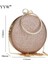 Gül Altın Rengi Stili Kadın Düğün Akşam Debriyaj Yuvarlak Çanta Çantalar Çanta Crossbody Parti Omuz Çantaları Debriyaj Gül Altın Gillter Çanta (Yurt Dışından) 3