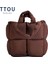 Ordu Yeşili Tarzı 30X15X30CM Moda Dokuma Kadın Yastıklı Naylon Alışveriş Çantası Yumuşak Rahat Beyaz Kadın Çanta Bayan Pamuk Omuz Çantası Kış Kapitone Nevresim Çantası (Yurt Dışından) 2