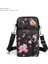 Siyah Şakayık Stili Kadın Moda Omuz Çantası Oxford Su Geçirmez Çanta Bilek Kılıfı Cüzdan Spor Müzik Cep Telefonu Çantası Kızlar Için Crossbody Çanta (Yurt Dışından) 1