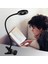 Gümüş Klipsli Masa Lambası USB Masa Lambası Göz Koruması LED Masa Lambası Bükülebilir Esnek Okuma Masası Lambası Tırnak Sanat Okuma Makyaj (Yurt Dışından) 3