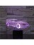 Süper Spor Araba Nightlight LED 3D Illusion Lampara Renkli Rgb Çocuk Çocuk Hediye Masa Lambası Yatak Odası Dekoratif Lam (Yurt Dışından) 2