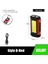 B-Kırmızı USB Şarj Edilebilir Cob Çalışma Işığı Süper Parlak LED El Feneri Taşınabilir Kamp Lambası Kuyruk Mıknatıslı Su Geçirmez Ayarlanabilir Fener (Yurt Dışından) 1