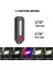Mavi Mini LED El Feneri USB Şarj Edilebilir Bisiklet Işık Taşınabilir Cep El Feneri Anahtarlık Lambası Bisiklet Arka Lambası Flaş Uyarı Işığı (Yurt Dışından) 3