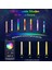 2 Paket Rgb LED Işık Çubukları Senfoni Işıkları Akıllı Uygulama Kontrolü Müzik Ritim Oyun Işıkları Bilgisayar Masaüstü Oda Dekoru Için Ortam Işıkları (Yurt Dışından) 3