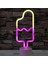 Buz Neon Işık Parti LED Flamingo Ananas Renkli Pembe LED Gece Lambası Yatak Odası Dekoru Neon Burcu Duvar Kağıdı Noel Neon Ampul (Yurt Dışından) 1