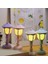 No.8 Boyutu Retro LED Masa Lambası Mini Sokak Lambaları Akülü Masa Lambası LED Gece Işıkları Masaüstü Süs Minyatürleri Küçük Lambalar (Yurt Dışından) 4
