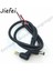 5.5x2.1mm Tarzı .5**xxawg Dik Açılı 90 Derece Dc Güç Fişi, Kablolu Siyah Şarj Konnektörü 25CM (Yurt Dışından) 5