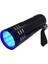 3 Saat Siyah Mini Uv Lamba Alüminyum Uv Ultra Violet 9 LED Mor El Feneri Torch Işık Lambası Para Muayene Için (Yurt Dışından) 2