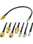 Gümüş Tarzı 20 Santimetre Sma To Ts9 Adaptörü Sma Erkek Dişi Ts9 Düz Sağ Açı Konnektörü Rggtail Kablo 10CM 15CM 20CM 50CM 3g 4g Modem Için (Yurt Dışından) 2