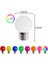 Sarı LED Ampul Lamba Bomlillas E27 3 W Renkli Lampada Ampul Rgb LED Işık Ac 220 V Smd El Feneri G45 Küre Ampuller Ev Dekor (Yurt Dışından) 4