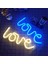 Kırmızı Aşk Neon Işık Burcu LED Mektup Gece Lambası Pil USB Powered Gece Lambası Noel Sevgililer Teklifi Düğün Dekor Için (Yurt Dışından) 5