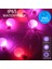 60LED Tarzı Mor DC5V WS2812B Rüya Renkli Rgb LED Yuvarlak Top Dize Işıklar Noel Partisi Doğum Günü Dekorasyon Bireysel Olarak Adreslenebilir IP67 (Yurt Dışından) 5