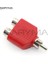 Kırmızı Stil 1 Erkek 2 Kadın Rca Y Splitter Av Ses Video Fişi Dönüştürücü Av Jack Rca Fiş Çift Adaptör (Yurt Dışından) 1