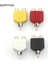 Kırmızı Stil 1 Erkek 2 Kadın Rca Y Splitter Av Ses Video Fişi Dönüştürücü Av Jack Rca Fiş Çift Adaptör (Yurt Dışından) 3